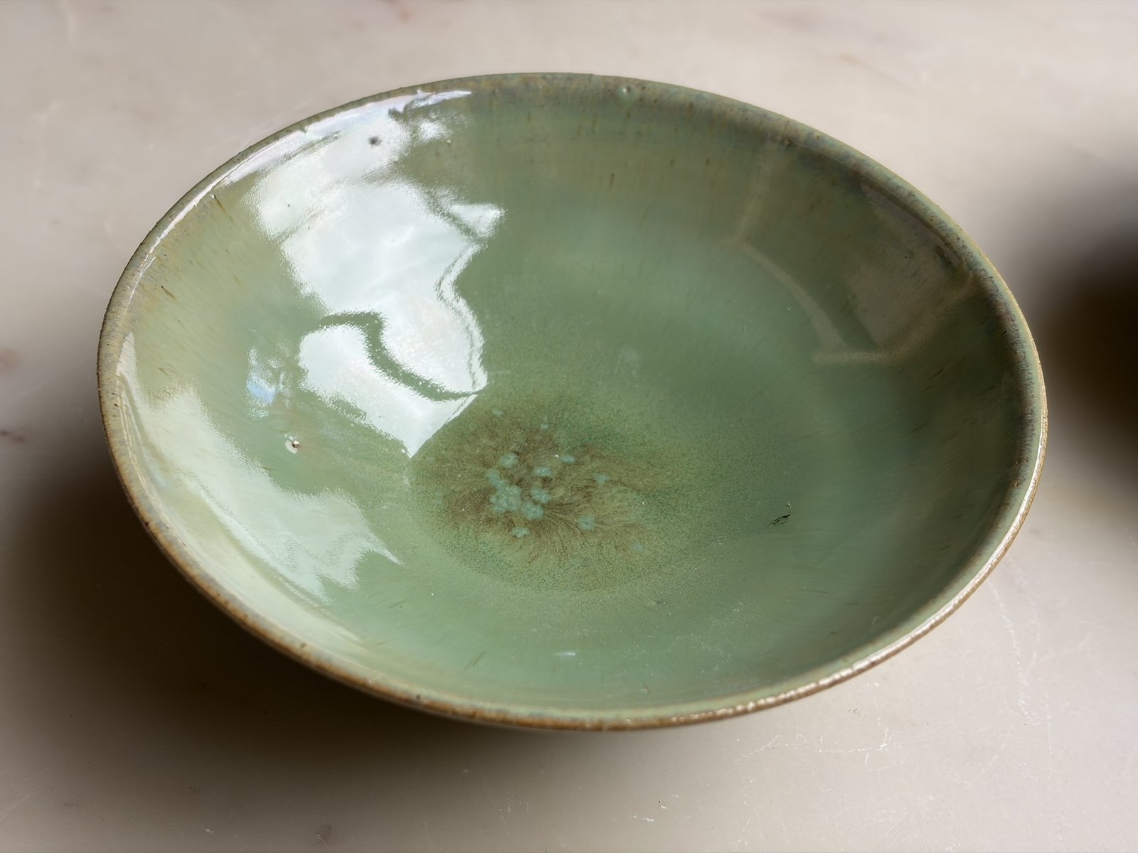 Beetlewing and Lustrous Jade bowl