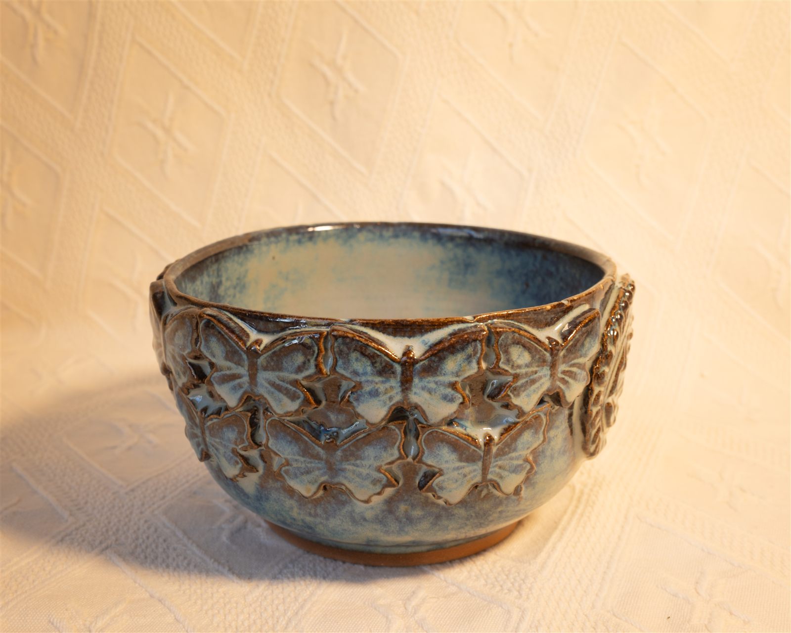 Blue butterfly bowl