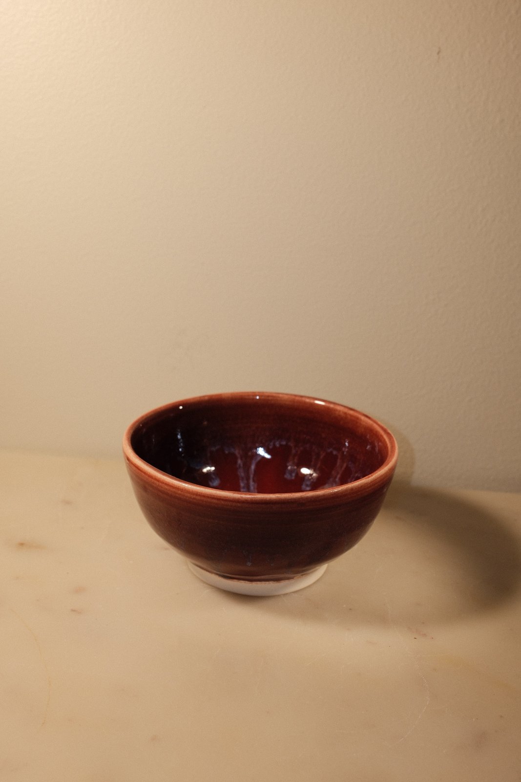 Claret and Misty Pink bowl