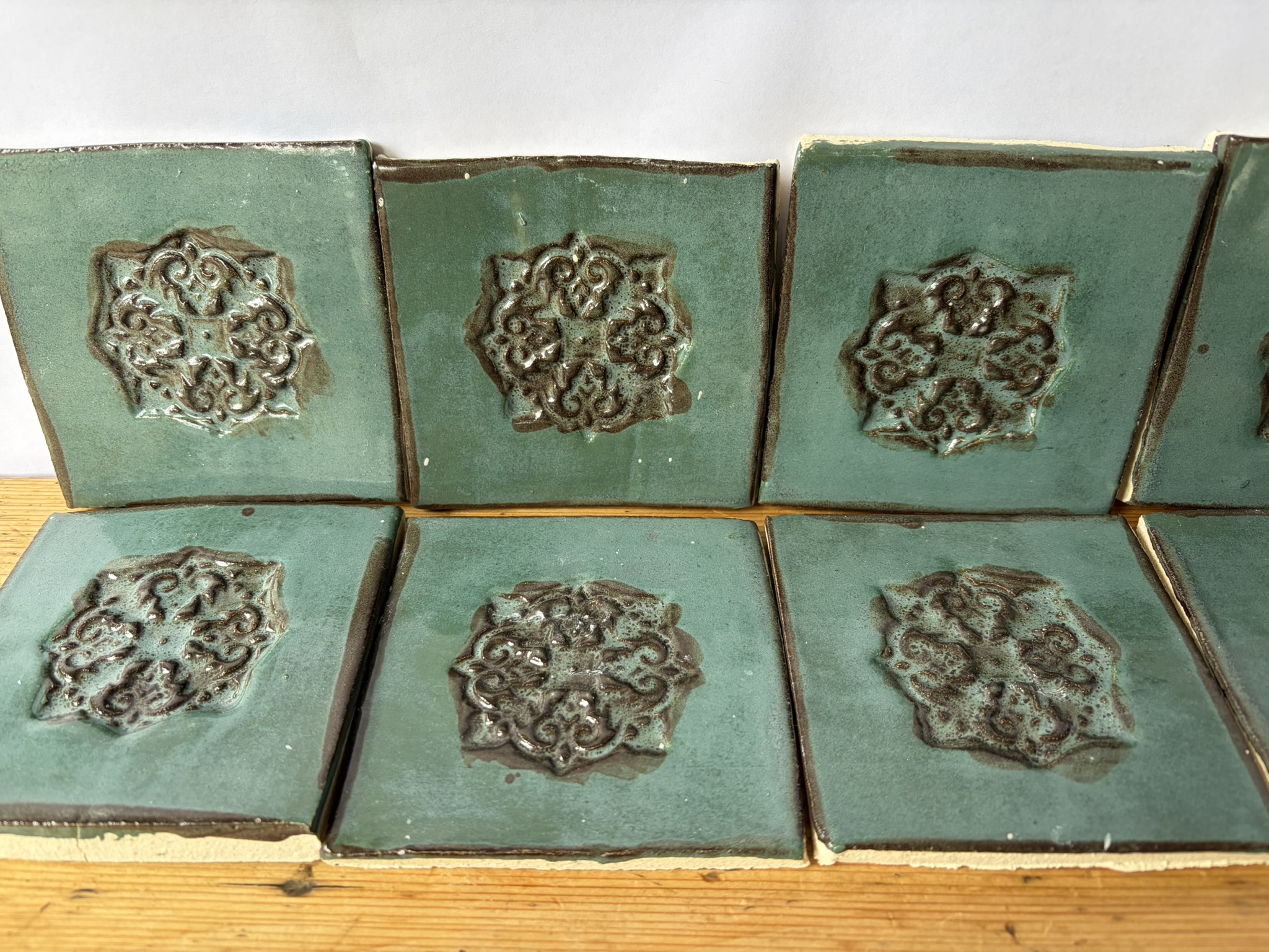 Tourmaline square tiles 8 pieces